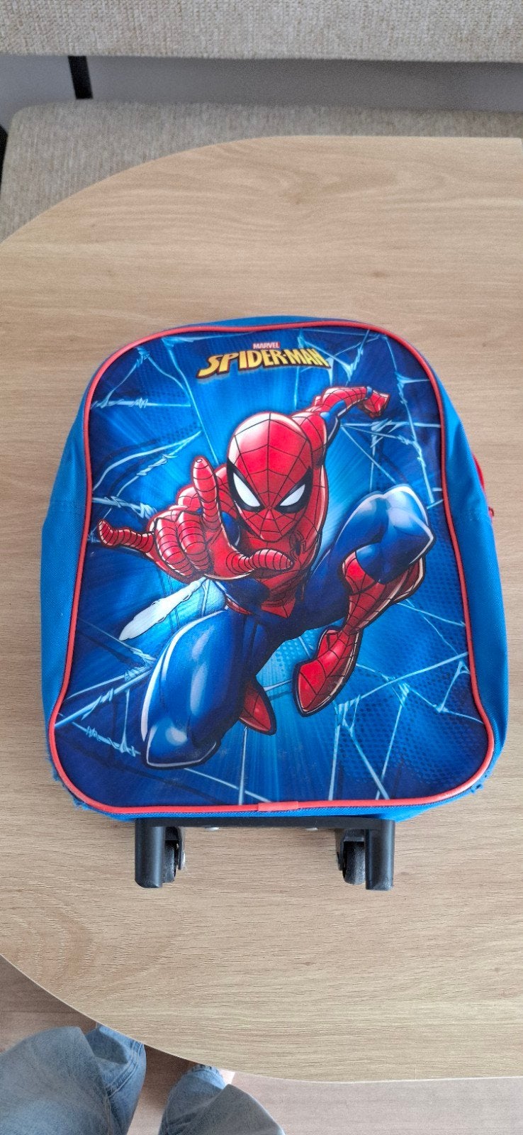 Spiderman Trolley met toilettas en schoudertas, Ophalen, Gebruikt, Disney of Dora, Trekking