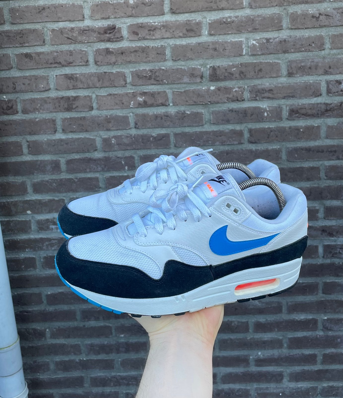 Nike Air Max 1 'Photo Blue' (2018) – Maat 44, Overige kleuren, Ophalen of Verzenden, Sneakers of Gympen, Zo goed als nieuw