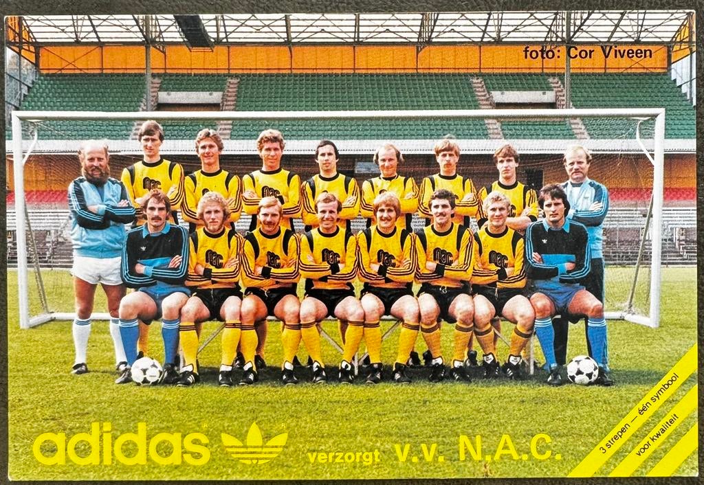 NAC reclamekaart Adidas, Ophalen of Verzenden, Zo goed als nieuw, NAC Breda