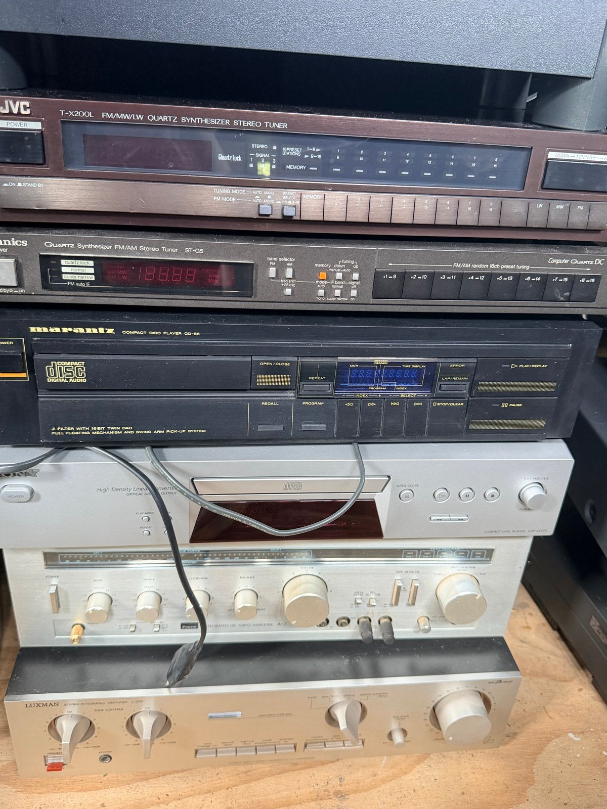 Partij audio: Marantz, JVC, Bose, B&W, Luxman, Audio, Tv en Foto, Stereo-sets, Overige merken, Niet werkend, Cd-speler, Losse componenten