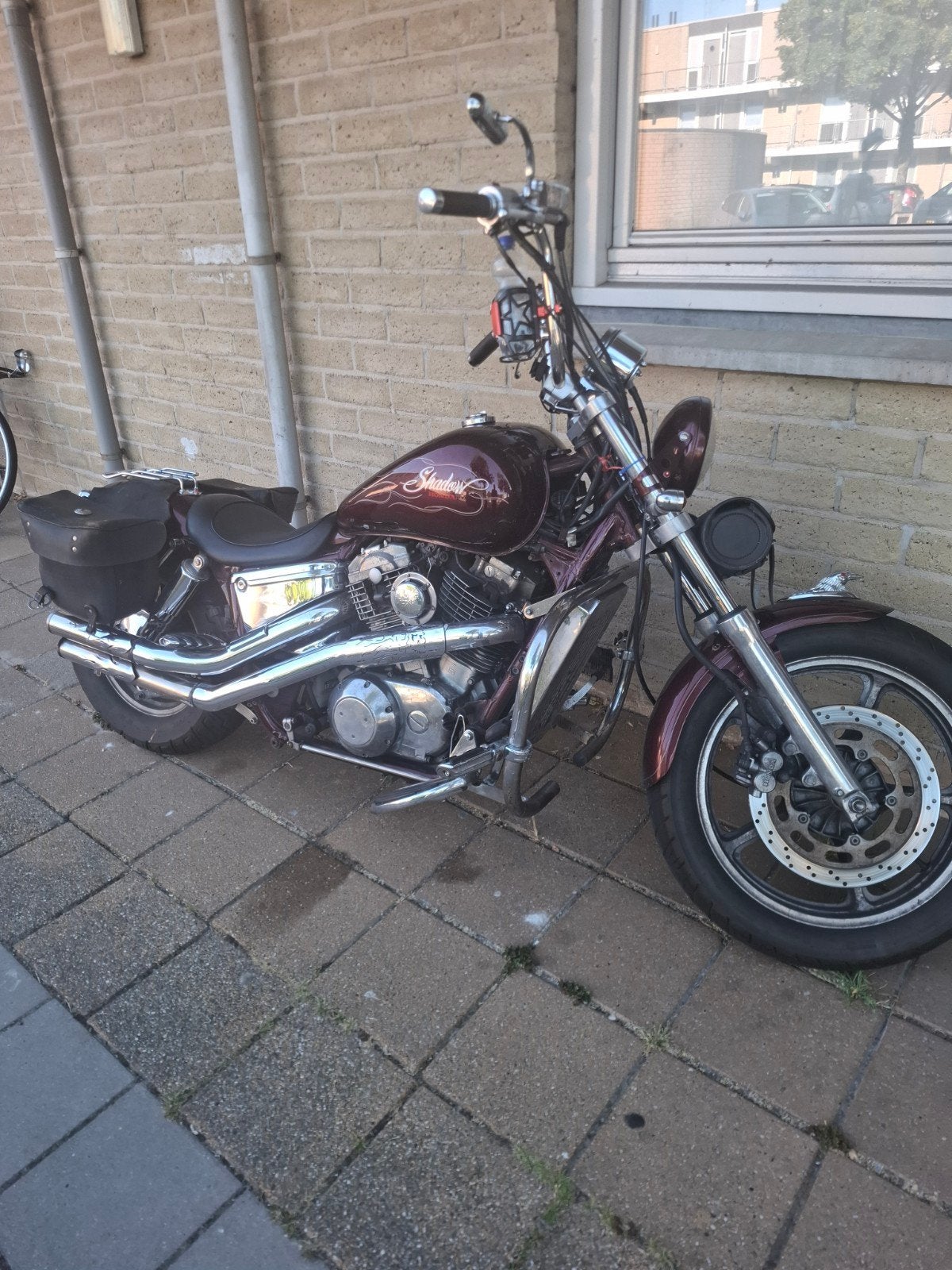 zeer mooie shadow 1100 c1 bj 89, 2 cilinders, LED Verlichting, Chopper, Gebruikt