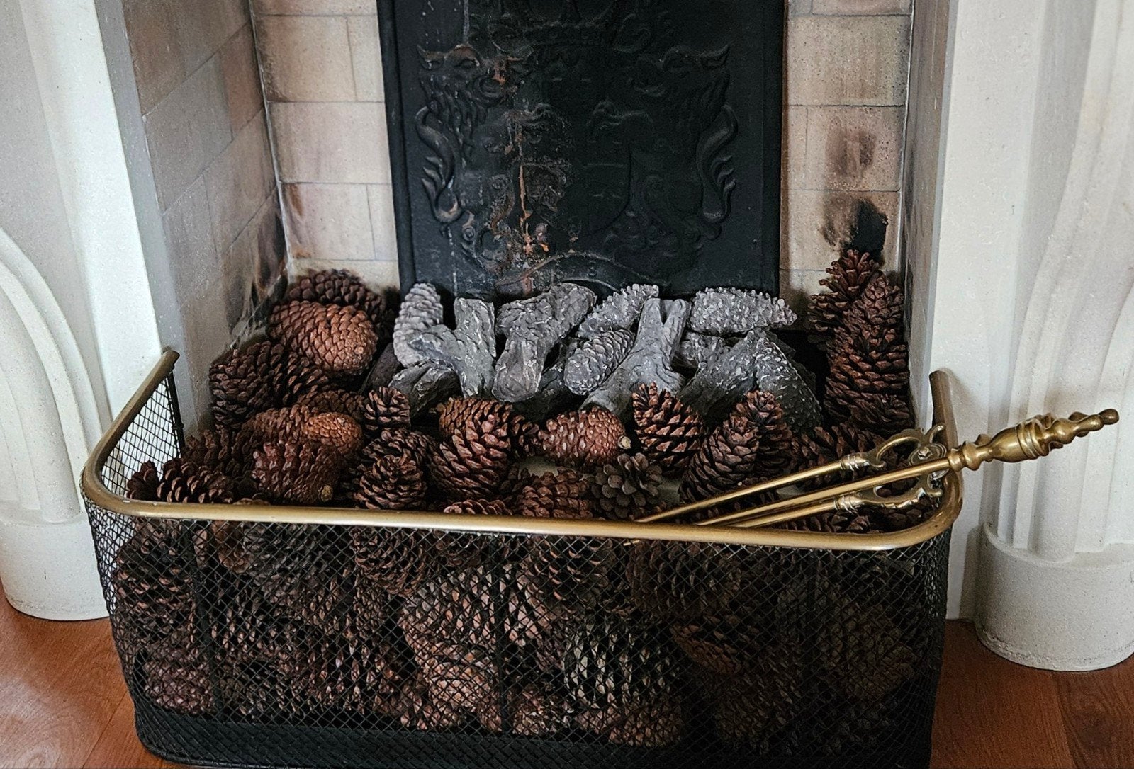 Antiek open haard scherm, Ophalen of Verzenden