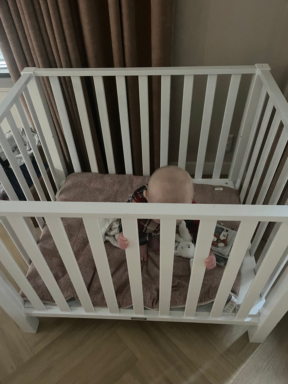 Vierkante Bobita baby box - Wit, Ophalen, Gebruikt, Vierkant