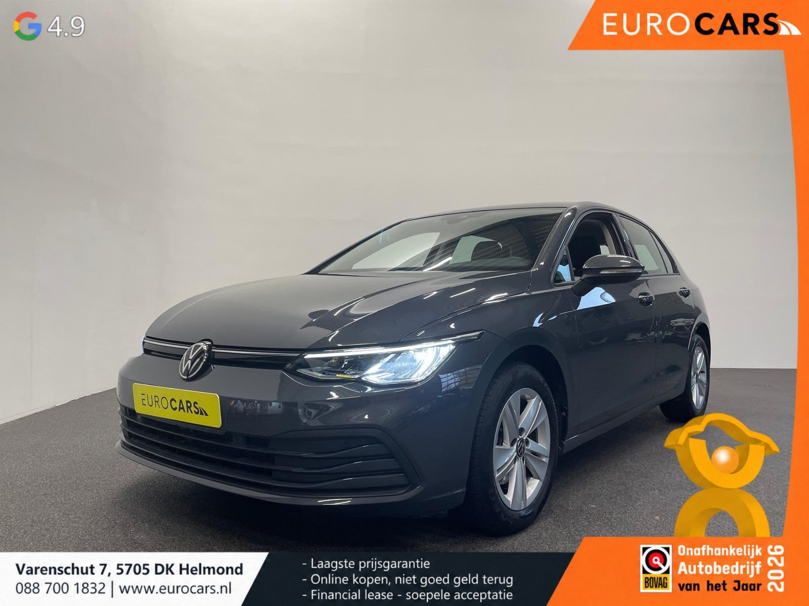Volkswagen Golf 1.0 eTSI 110pk Automaat Life Navigatie Apple, Auto's, Verwarmde buitenspiegels, Stof, Gebruikt, 122 pk