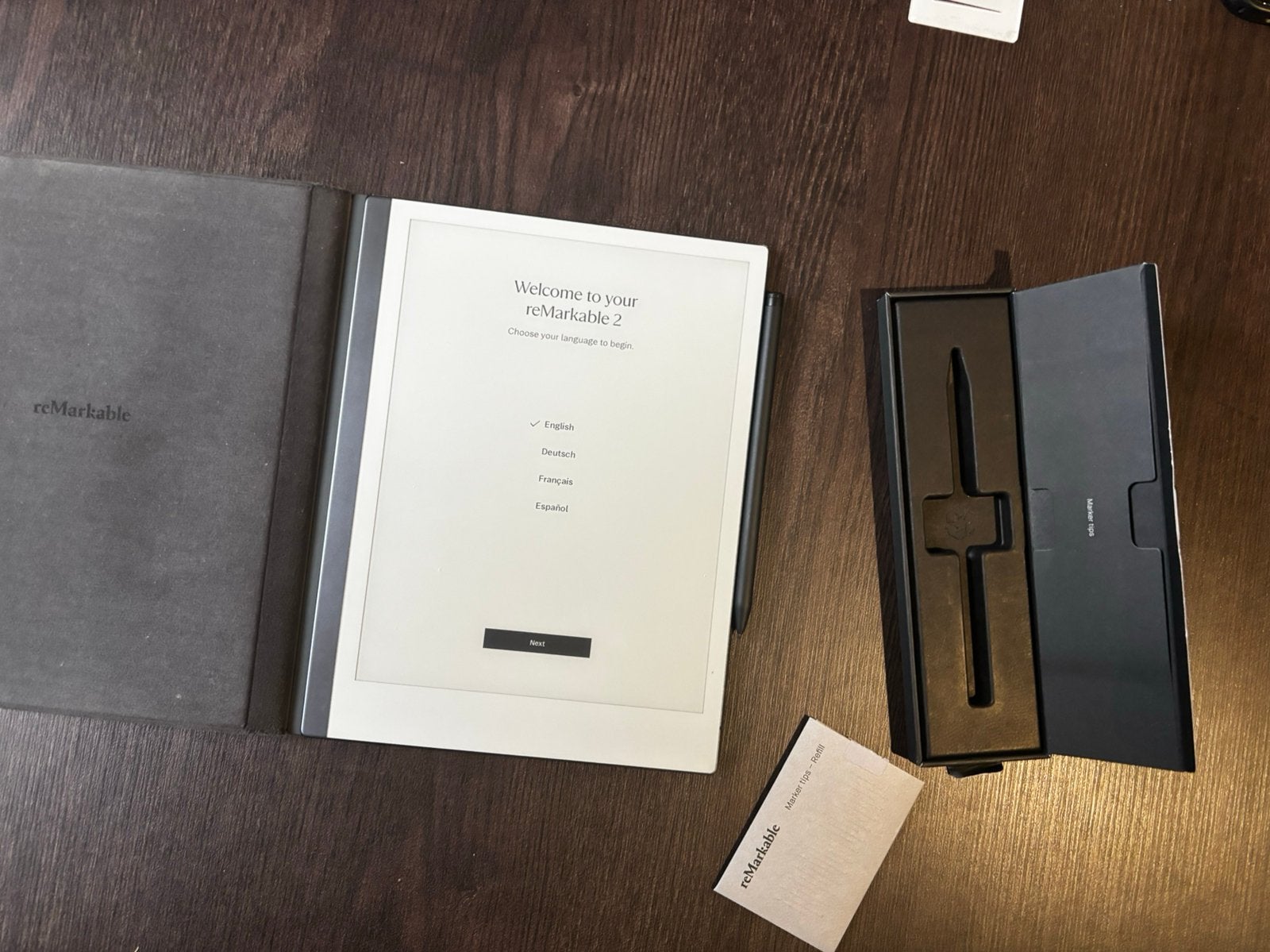 Remarkable 2 + Marker Plus + Book Folio, Remarkable, Remarkable, Ophalen of Verzenden, Zo goed als nieuw
