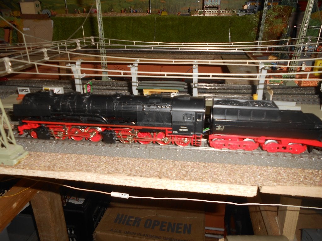 Märklin 3102 zware stoomlocomotief Br 53 met tender digitaal, Wisselstroom, Locomotief, Analoog, Ophalen of Verzenden