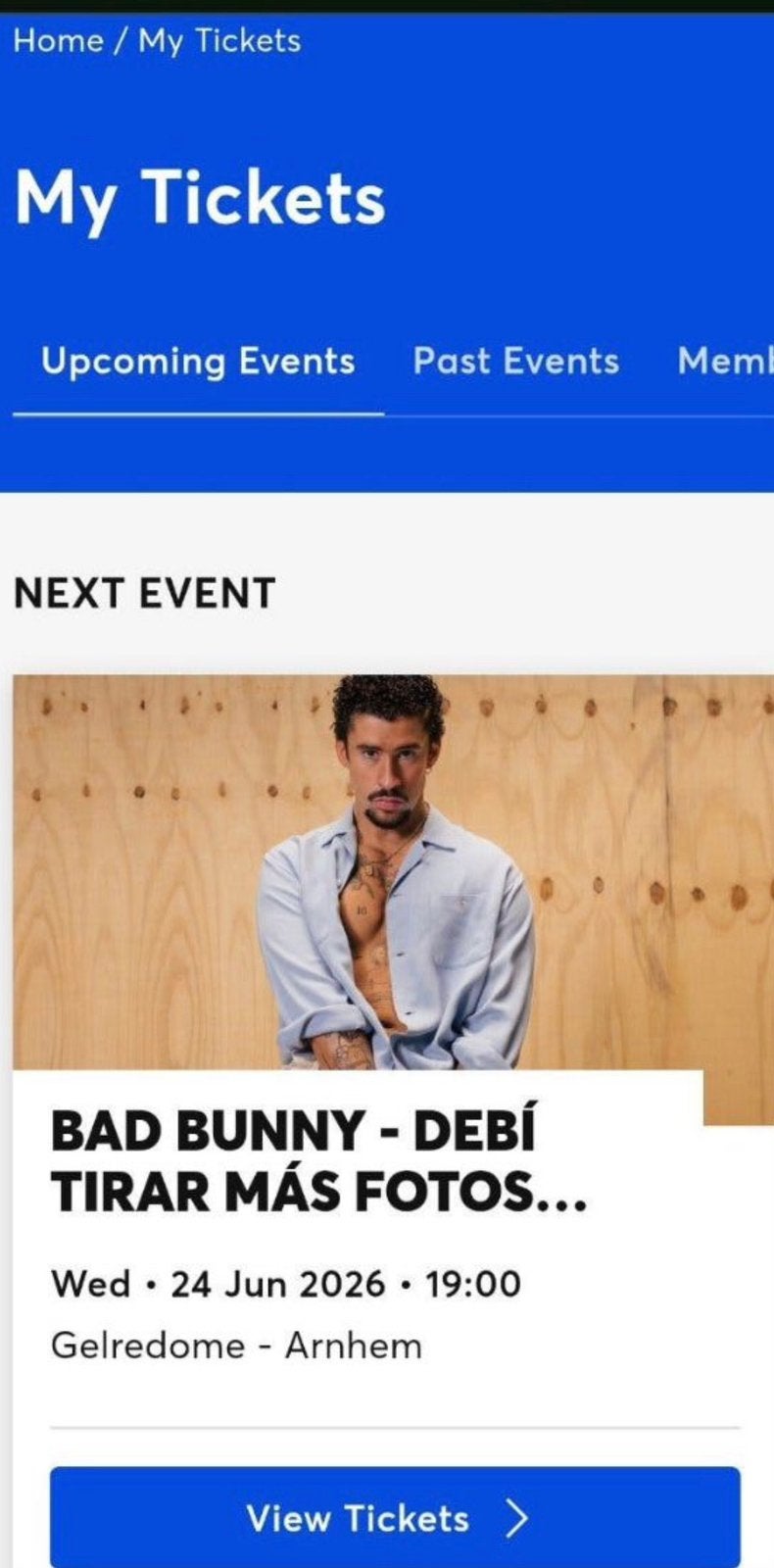 Twee tickets Bad Bunny - 23 juni - Gelredome, Tickets en Kaartjes, Twee personen, Juni