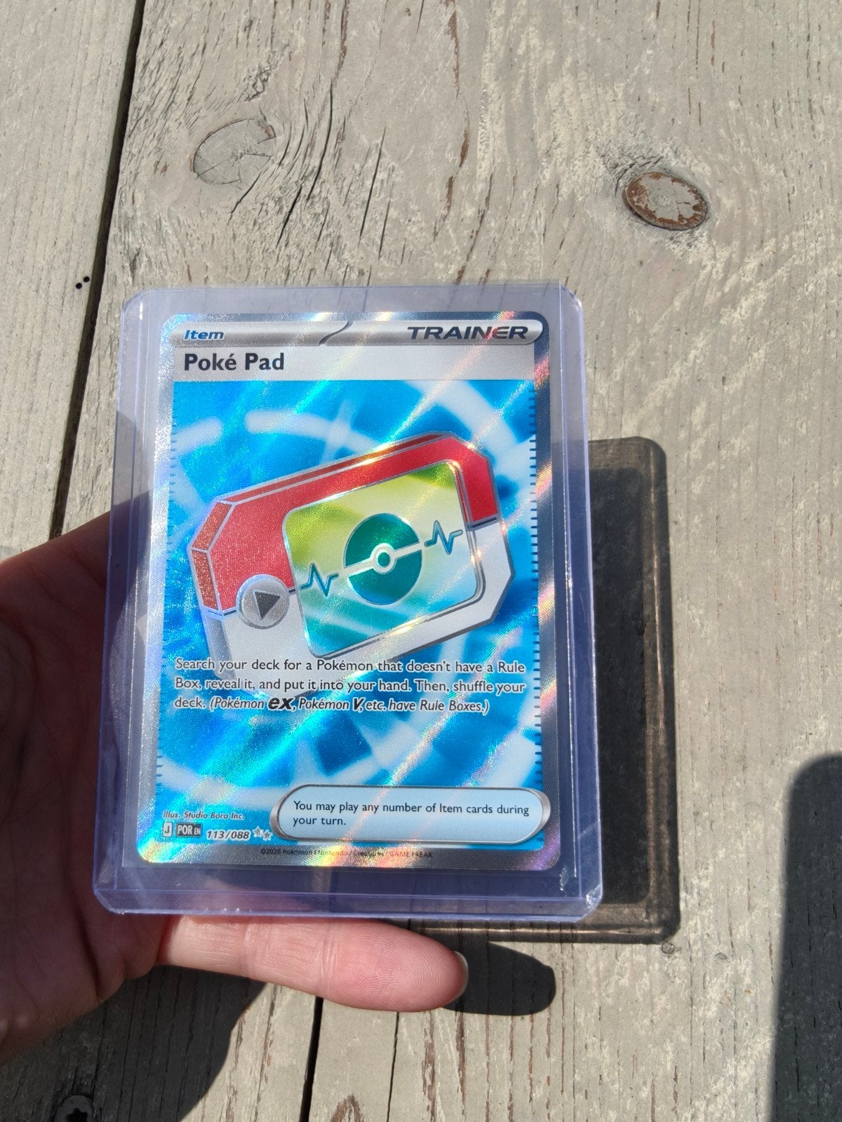 Poké Pad - perfect order., Ophalen of Verzenden, Zo goed als nieuw, Losse kaart, Foil