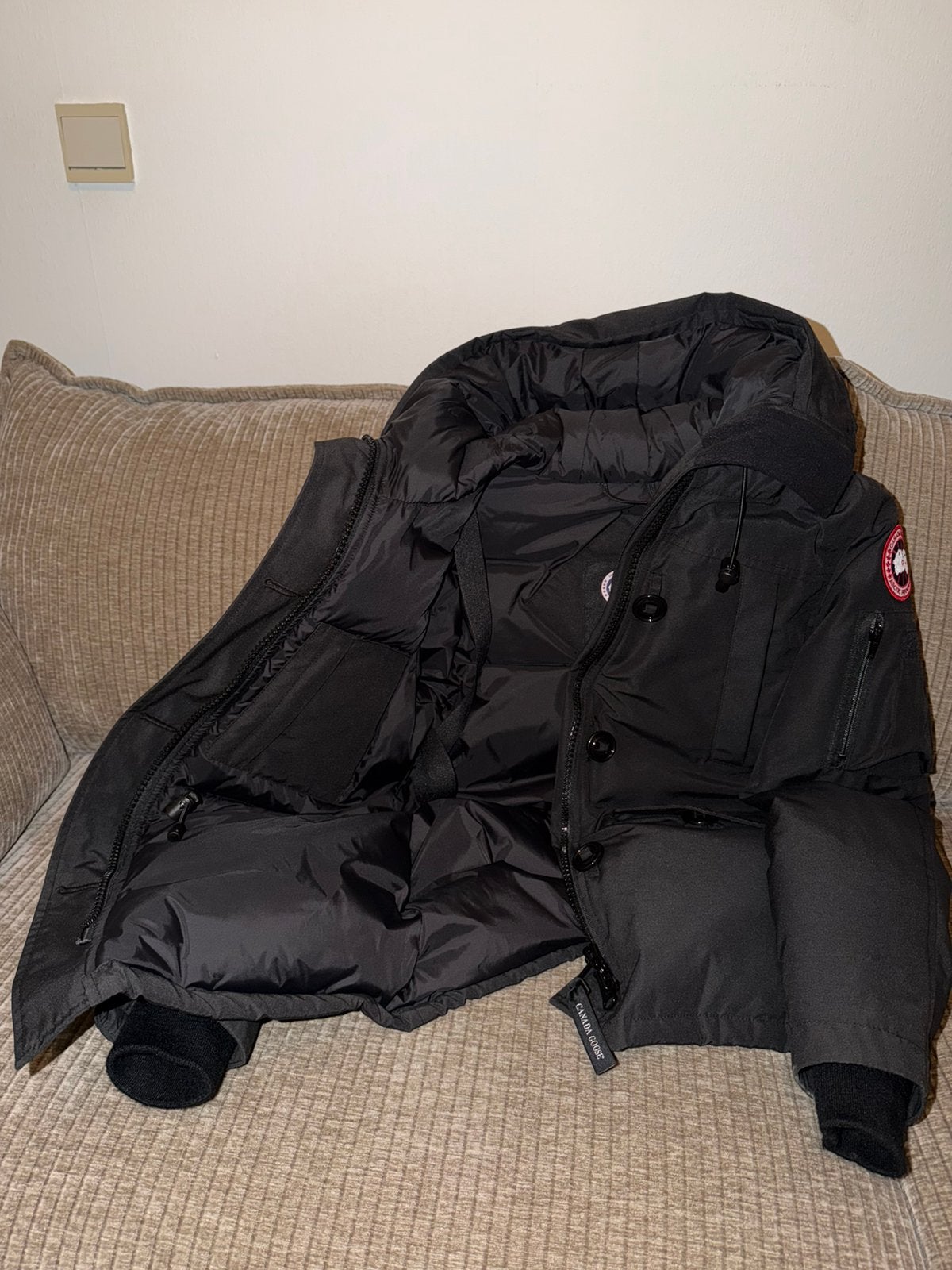 Canada Goose jas te koop in maat S/P, Kleding | Heren, Jassen | Winter, Ophalen, Zo goed als nieuw, Zwart