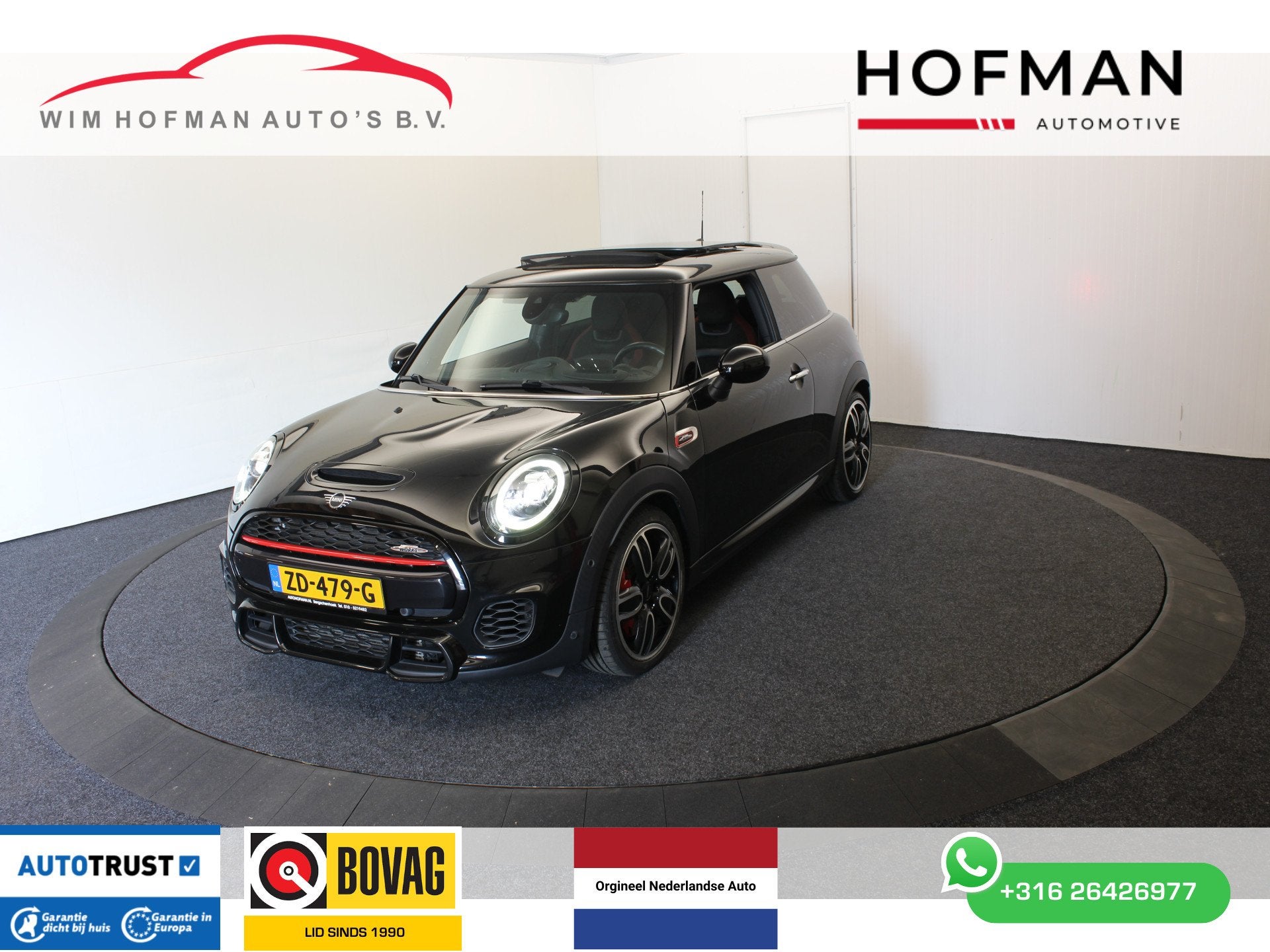 MINI 2.0 John Cooper Works 232PK Panodak Leder Schaalstoel C, Auto's, 1998 cc, 232 pk, Gebruikt, 4 cilinders