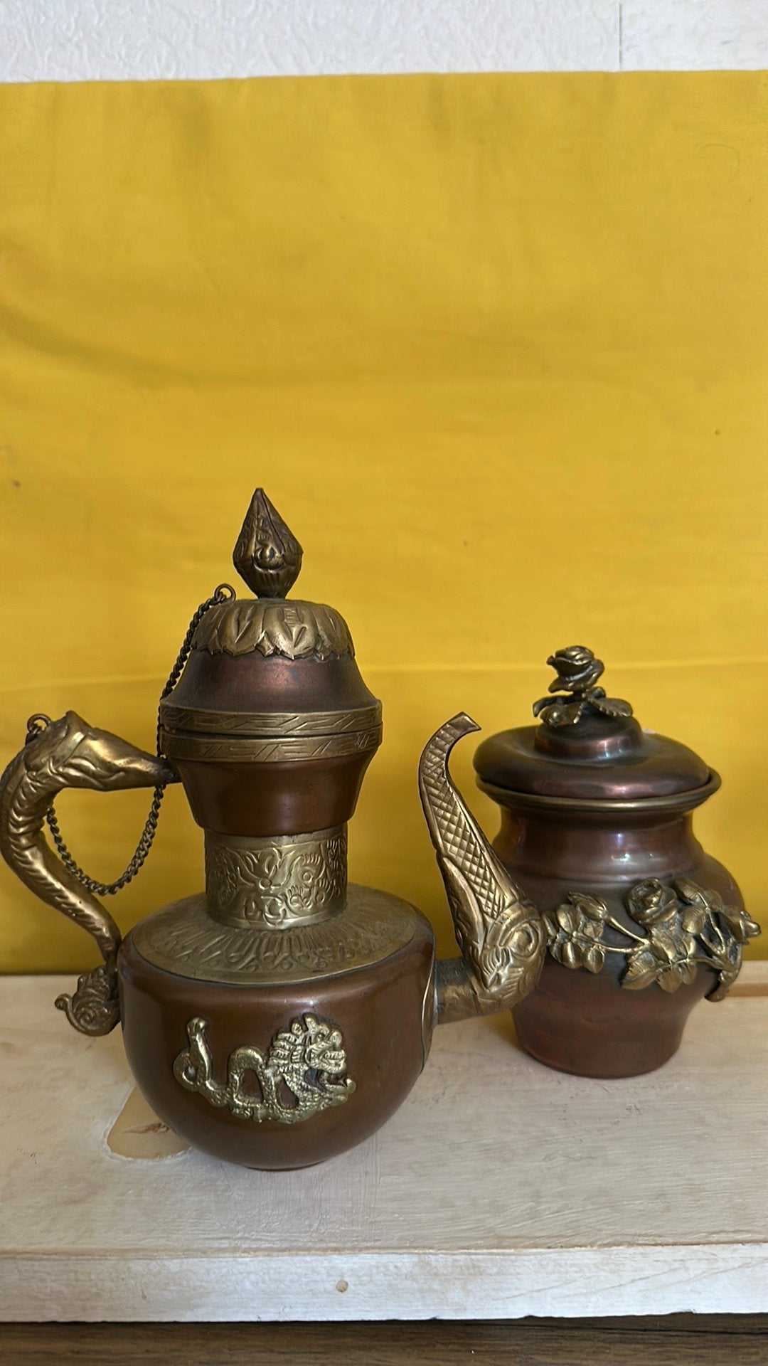 kannen set / koper Nepal, Ophalen of Verzenden, Koper