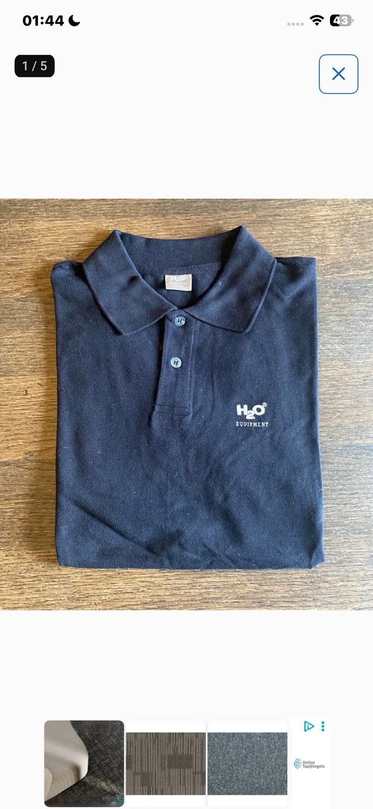 NIEUWE H2O GOLF POLO - MEDIUM / ZWART, Ophalen, Zo goed als nieuw, Kleding