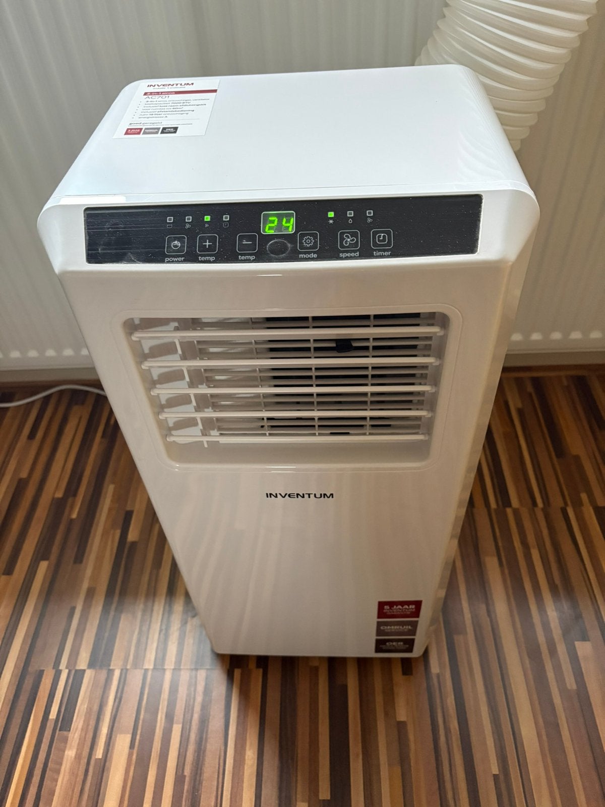 Inventum 3-in-1 airconditioner AC701. 7000BTU, Witgoed en Apparatuur, Airco's, Ophalen, Minder dan 60 m³, 3 snelheden of meer