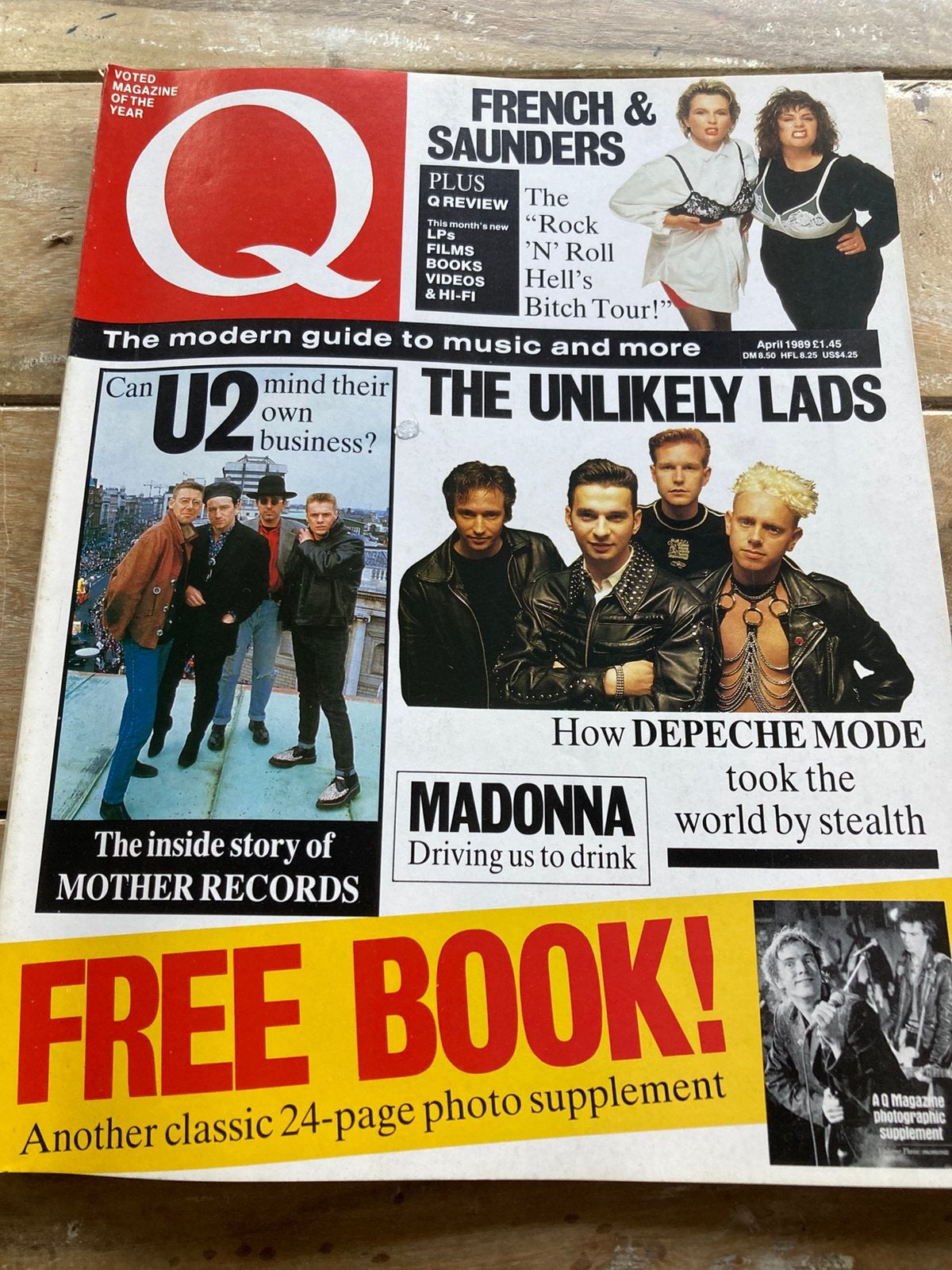 Q Magazine 1989 oa DEPECHE MODE John Peel U2, Boeken, Ophalen of Verzenden, Gelezen, Muziek, Film of Tv