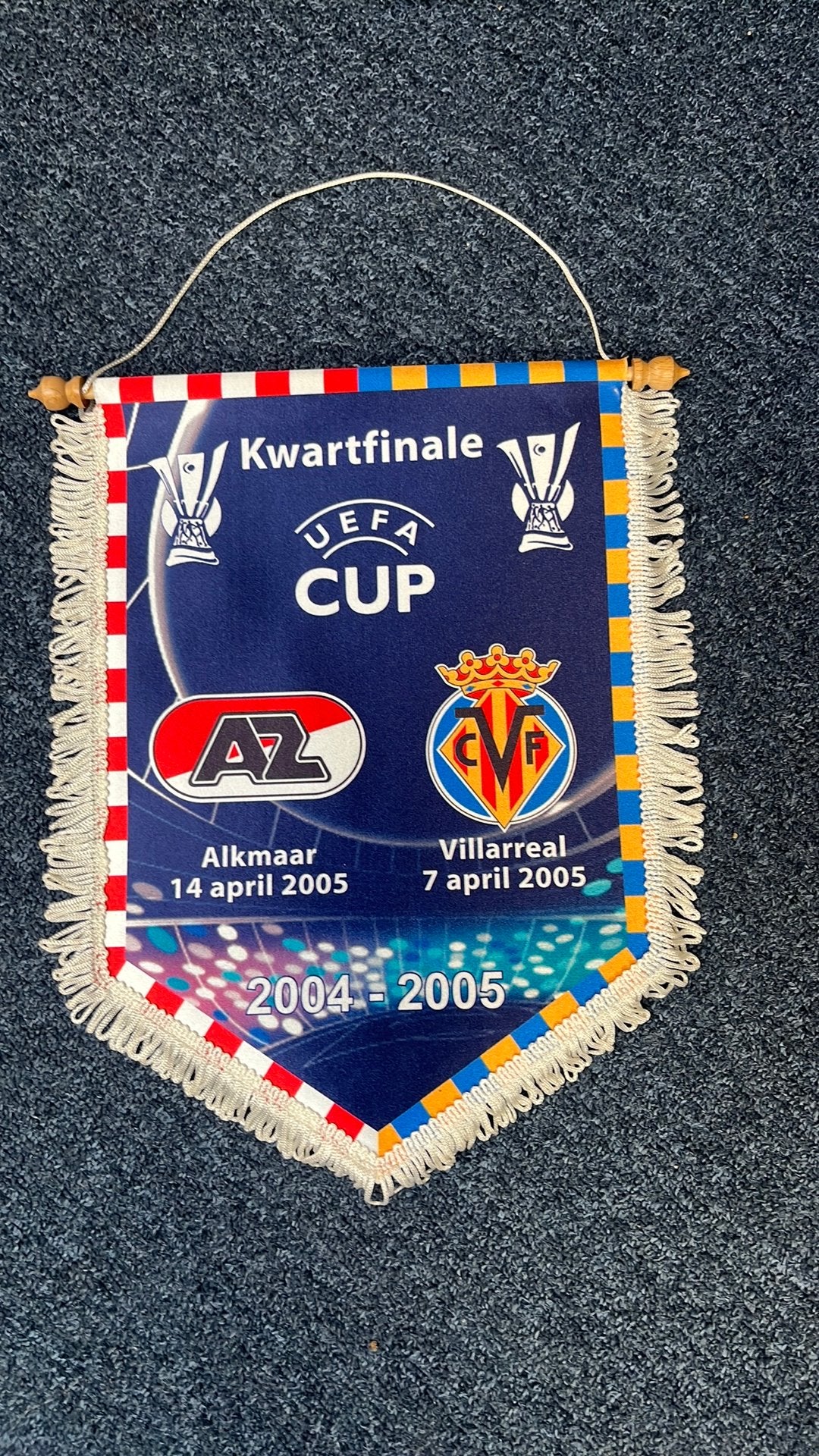 AZ Alkmaar voetbalvaan, Verzamelen, Ophalen of Verzenden, Zo goed als nieuw, AZ, Vaantje of Sjaal