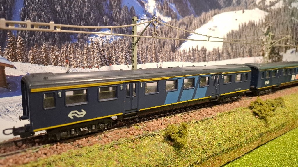 Lima H0 – Set van 2x NS Plan E/W Personenrijtuig, Gebruikt, Gelijkstroom, Wagon, Ophalen of Verzenden