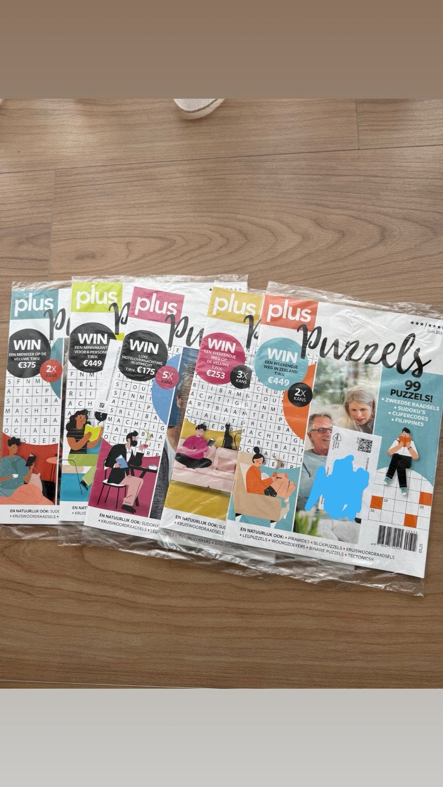 Plus 5 puzzel boeken (Zweedse raadsels, sudoku, cijfercodes), Ophalen of Verzenden, Nieuw, Damesbladen