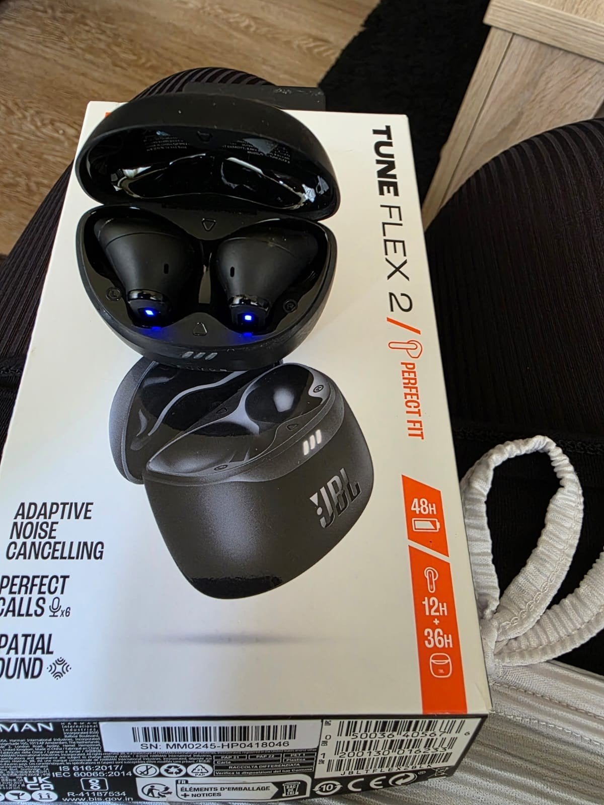 JBL Tune Flex 2 TWS Oordopjes met Noise Cancelling Zwart, Ophalen, In-ear, JBL, Zo goed als nieuw