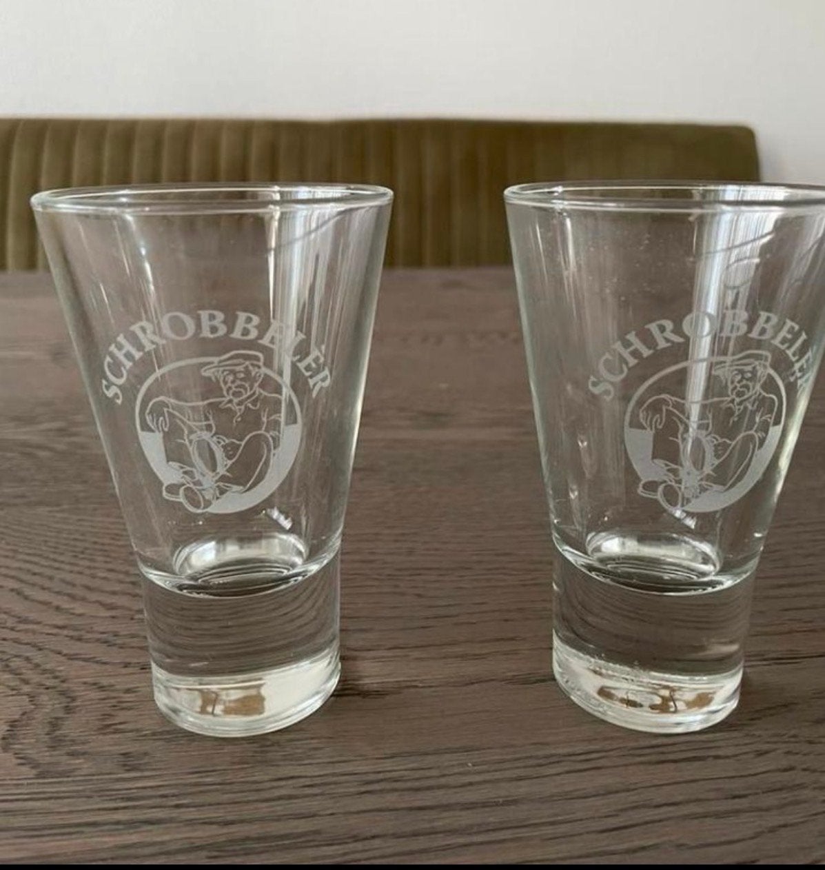 Schrobbelèr Espresso Glazen - Set van 2, Nieuw, Ophalen of Verzenden, Overige merken, Glas