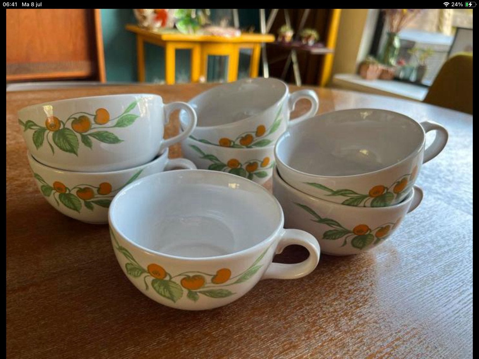 7 Retro Soepkommen, Huis en Inrichting, Keuken | Servies, Ophalen of Verzenden, Kom(men)