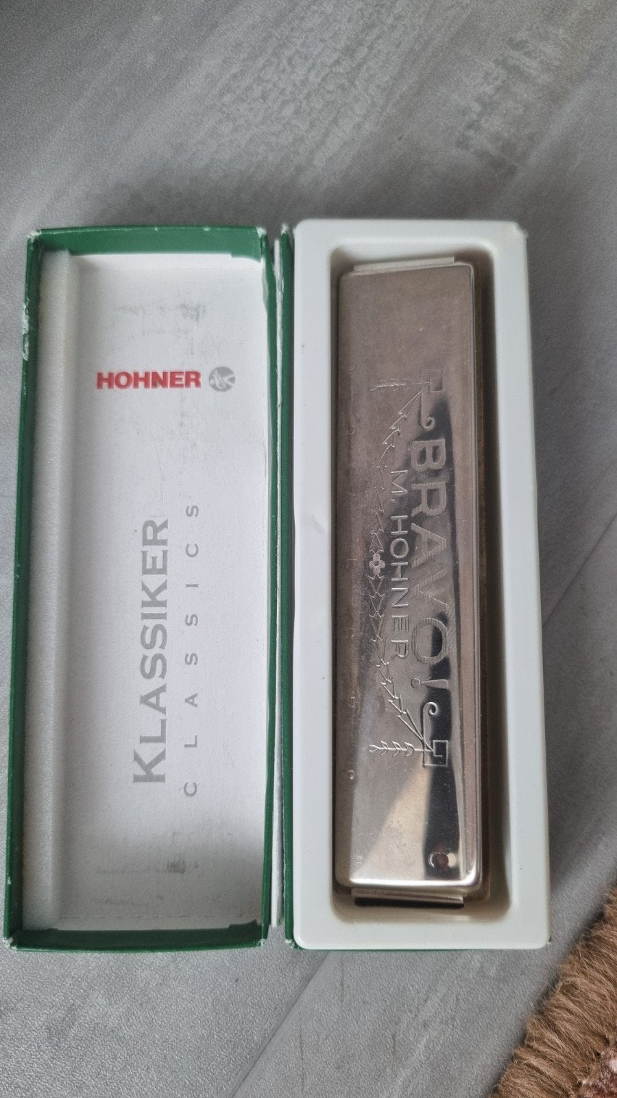 Hohner Bravo Mondharmonica - Klassieker, Ophalen, Gebruikt, Overige typen, Met koffer of doosje
