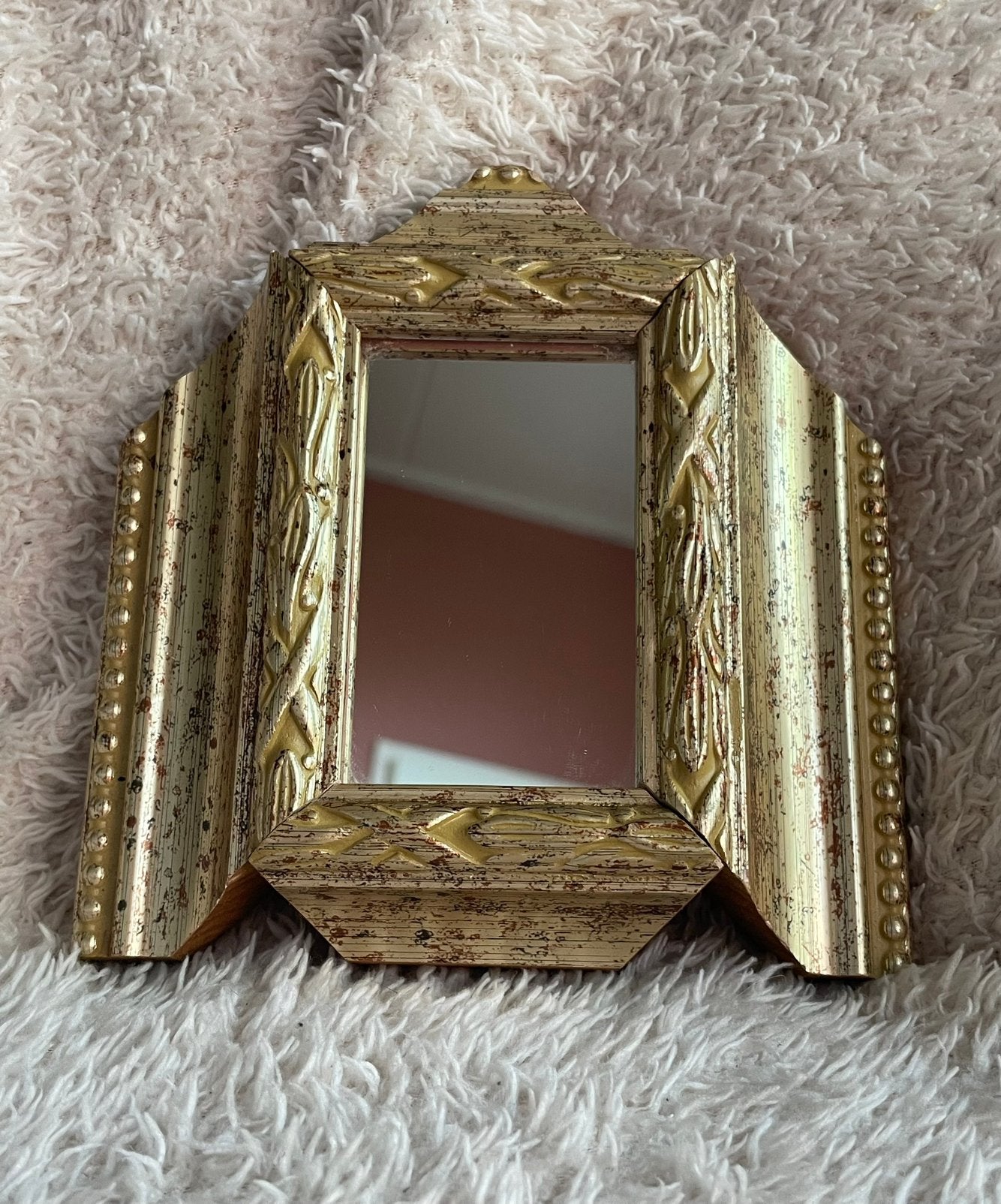 Vintage Chic Marrakesh Spiegeltje 🧡🩷, Huis en Inrichting, Minder dan 50 cm, Ophalen of Verzenden, Zo goed als nieuw, Minder dan 100 cm