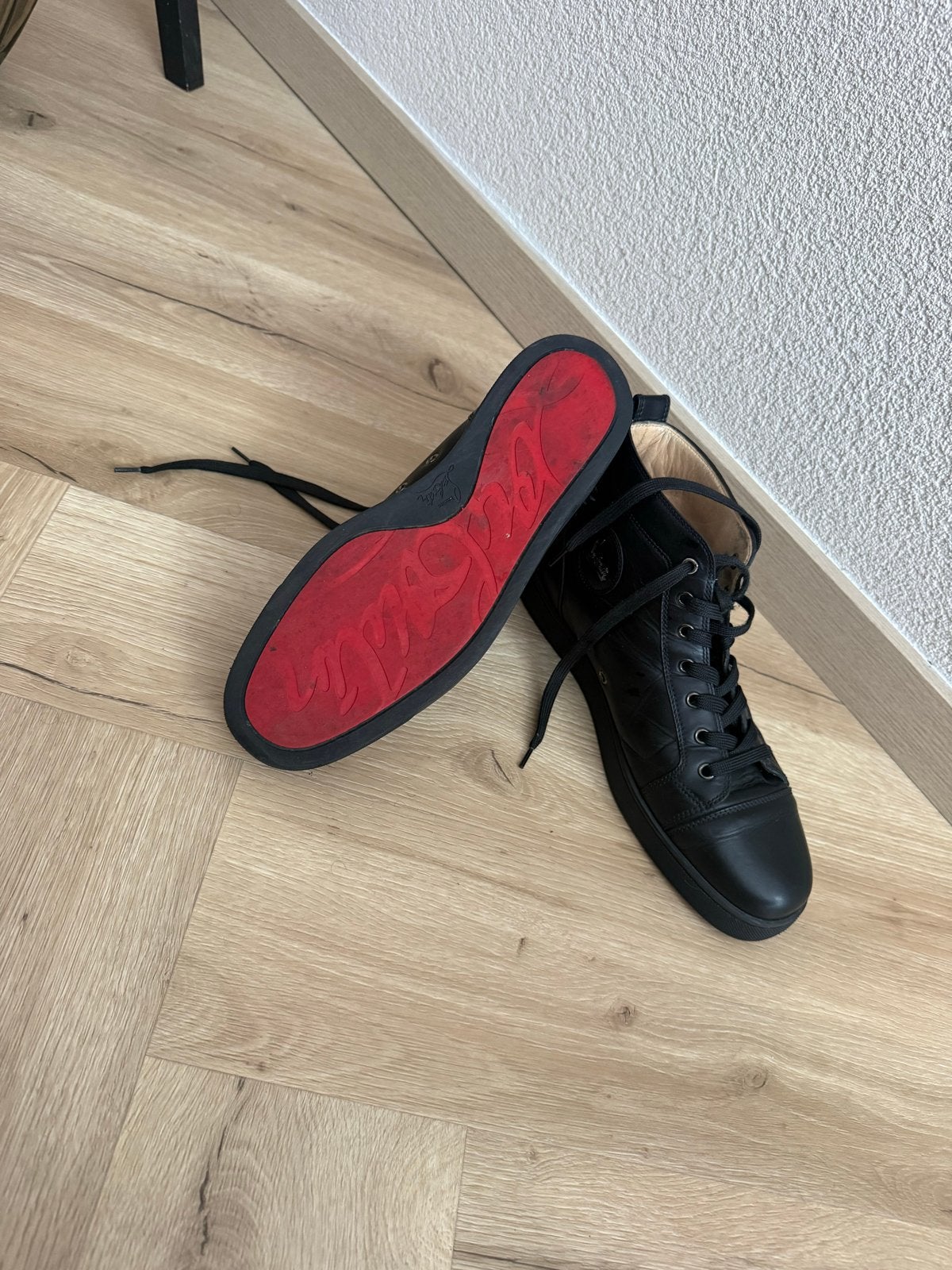 Christian Louboutin Sneakers Zwart Maat 43 (orgineel), Kleding | Heren, Zwart, Ophalen of Verzenden, Sneakers of Gympen, Gedragen