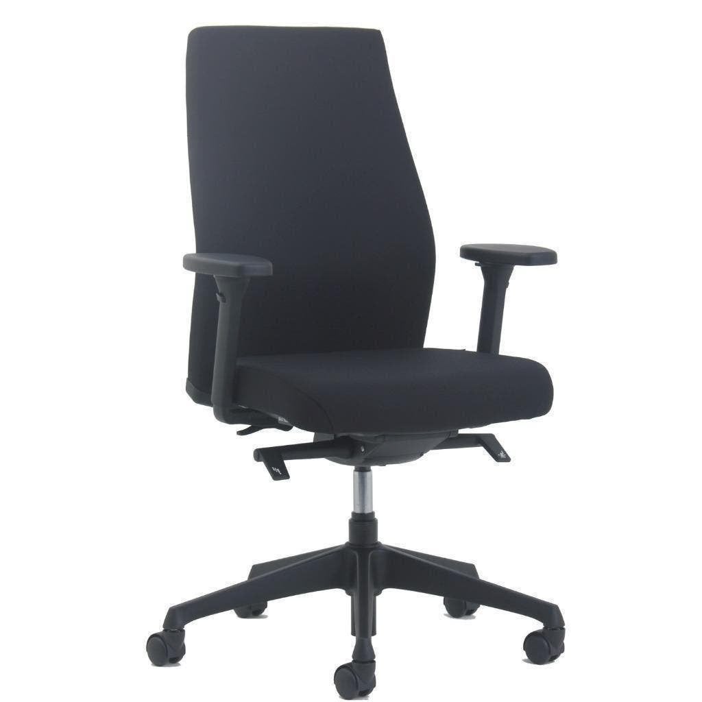 Nieuwe bureaustoel werkstoel zwarte stof instelbaar, Ophalen, Nieuw