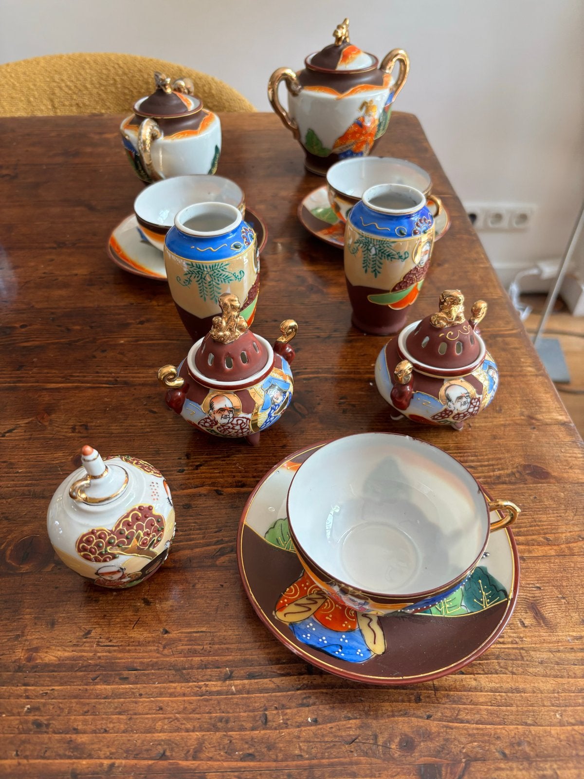 10-delig Japans porseleinen theeservies/decoratieset, Ophalen of Verzenden