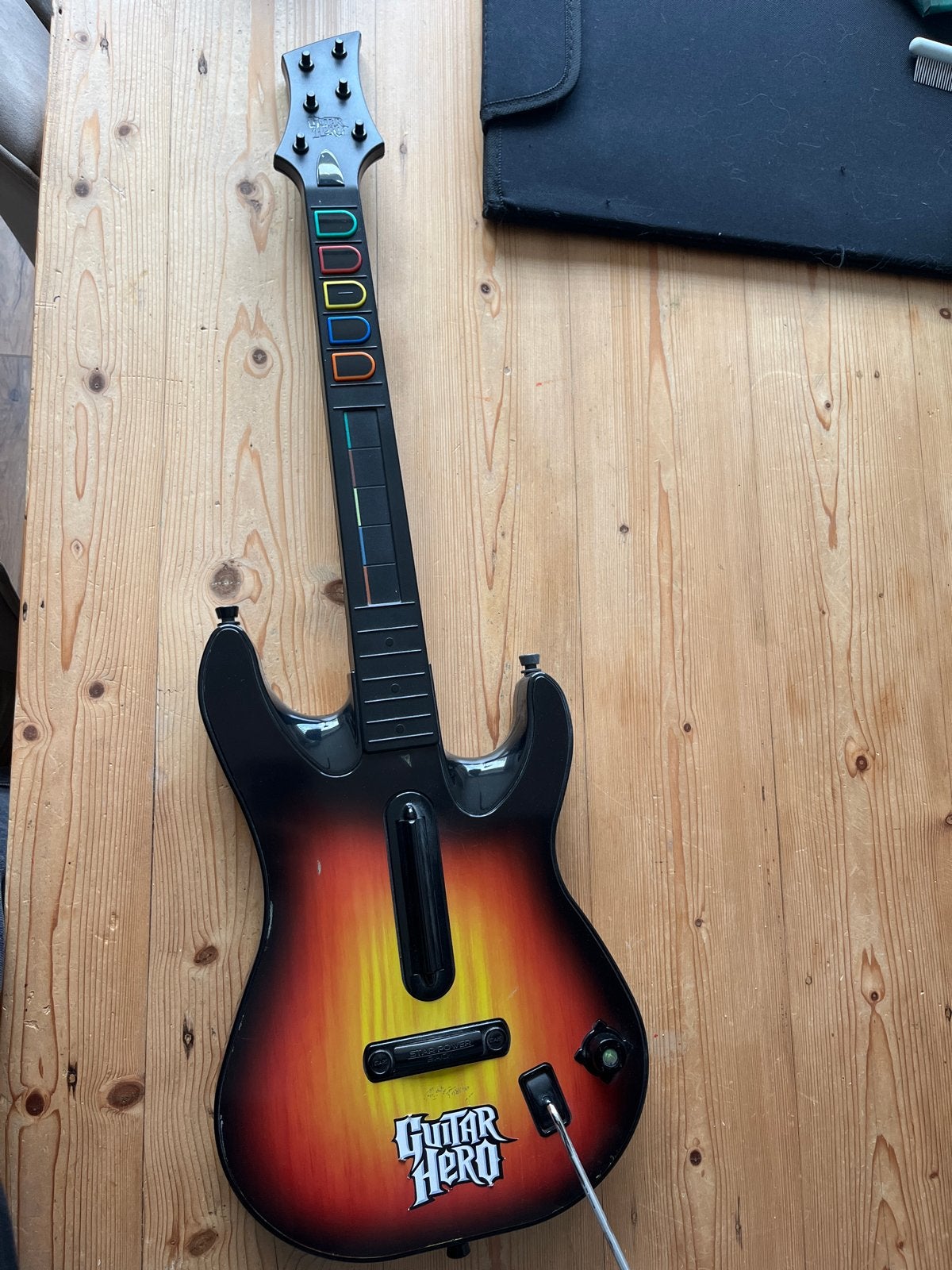 Guitar Hero gitaarcontroller, Ophalen, Overige merken, Gebruikt