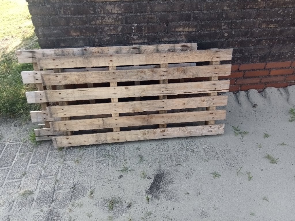 2 gratis pallets, Ophalen, Gebruikt, Pallet, Minder dan 200 cm