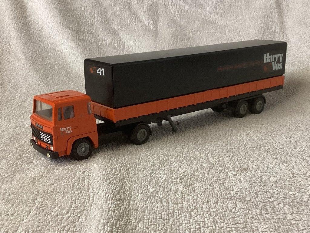 SCANIA 141 vrachtwagen met huiftrailer van Harry Vos, Ophalen of Verzenden, Zo goed als nieuw, Bus of Vrachtwagen, Tekno