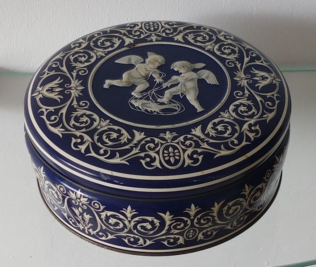 koekblik General bisquets,  leeg,  volgnr 25, Verzamelen, Blikken, Ophalen of Verzenden, Gebruikt, Koek(jes), Overige merken
