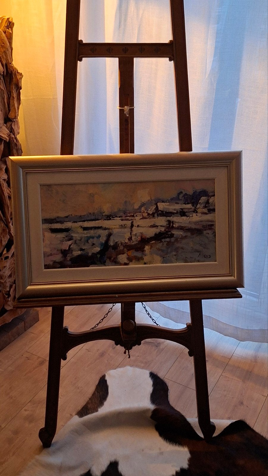 Uniek winterlandschap van Henri Hess - Brabantse schilder, Ophalen of Verzenden