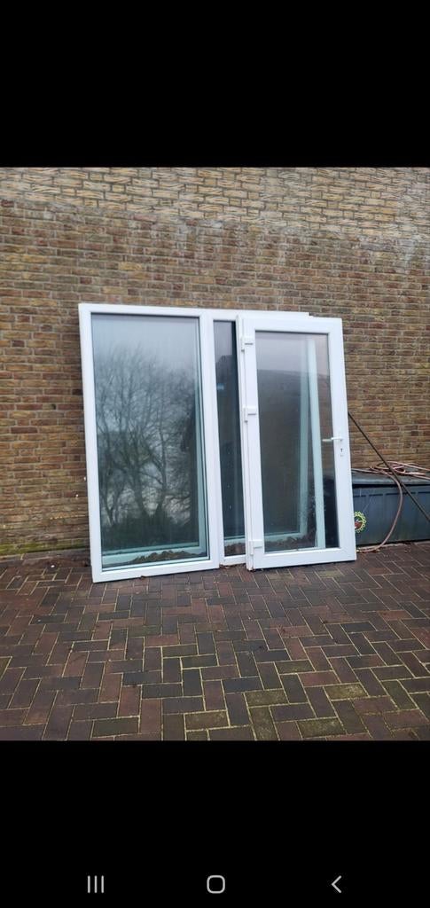 Voorzetraam / windscherm / serre / raamdelen, Ophalen, Gevelraam of Ruit, Gebruikt, 80 tot 120 cm