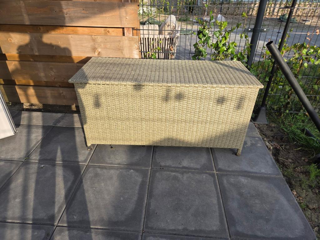Kussenbox YDERUP naturel - B133xH64xD55, Ophalen of Verzenden, Gebruikt, Kunststof, Overige typen