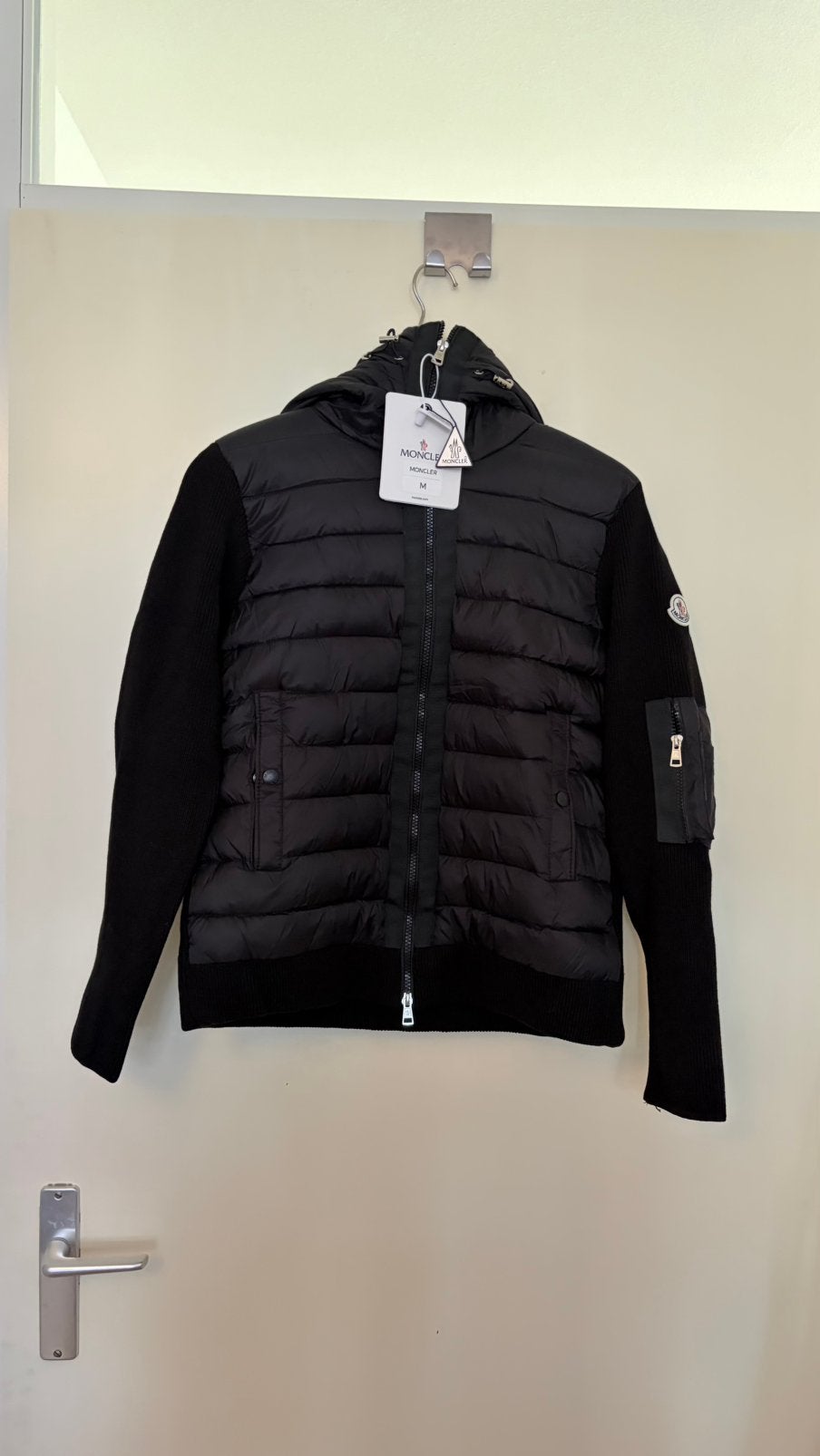 Moncler Cardigan Jas, Kleding | Heren, Jassen | Winter, Ophalen, Nieuw, Overige maten, Zwart