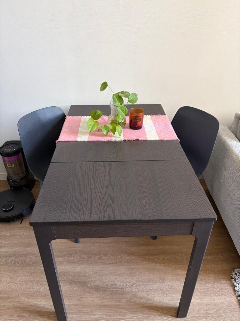 IKEA EKEDALEN extendable dining table – dark brown, Huis en Inrichting, Tafels | Eettafels, Ophalen, Zo goed als nieuw, Rechthoekig