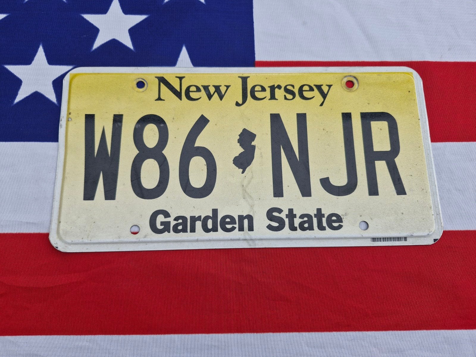 Kentekenplaat New Jersey USA Nummerbord Nummerplaat License, Verzenden, Gebruikt, Auto's