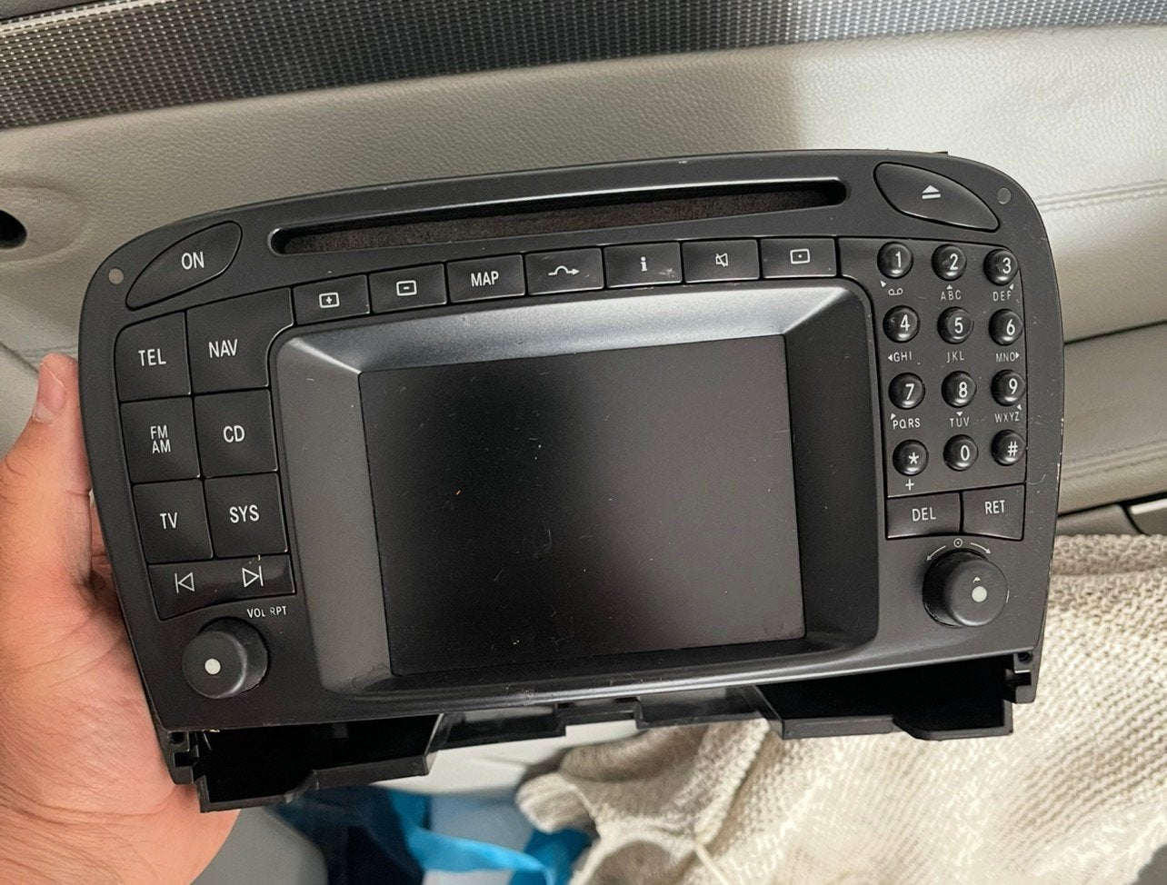 Mercedes sl r230 navigatie comand command, Auto diversen, Ophalen of Verzenden, Zo goed als nieuw
