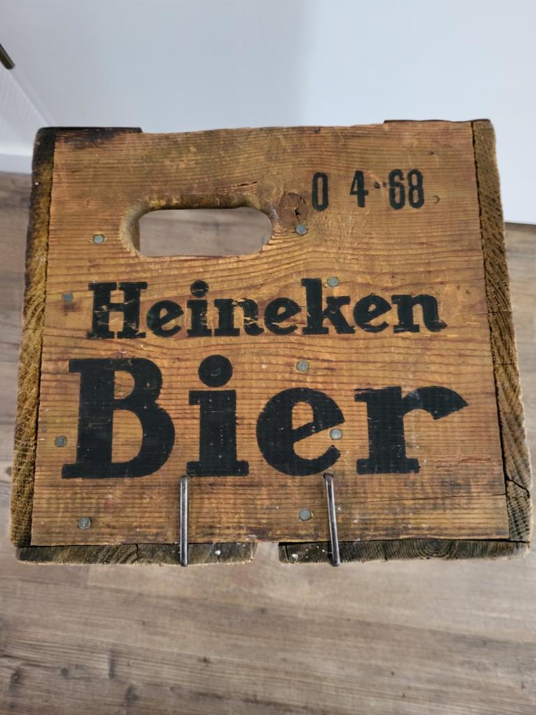 Mooi Heineken kratje uit 1968, Ophalen of Verzenden, Gebruikt
