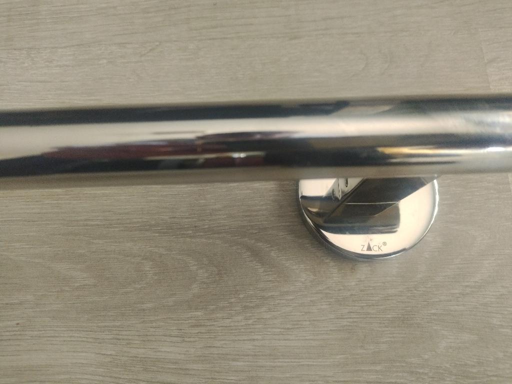 Zack SCALA Handdoekhouder - 75cm - enkel - hoogglans RVS, Ophalen of Verzenden, Nieuw, Overige kleuren, Handdoekenrek