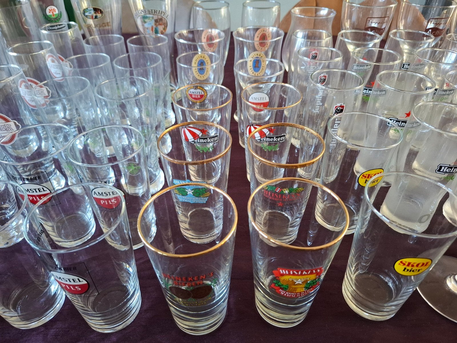 bierglazen partij, Ophalen, Zo goed als nieuw