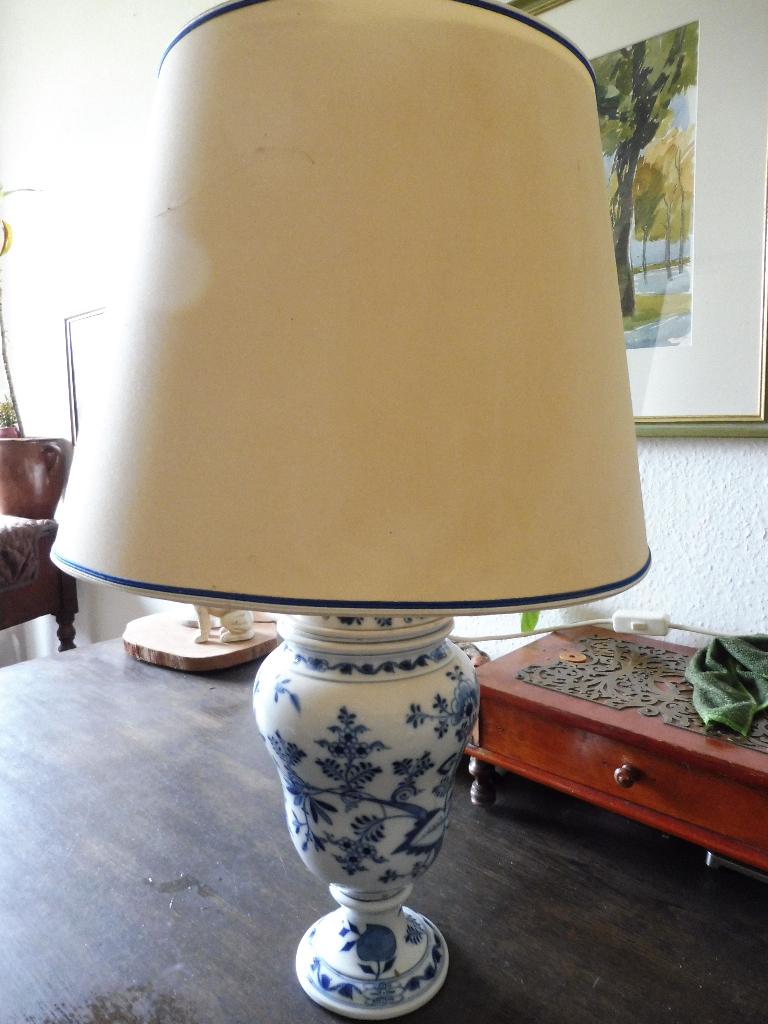 Porseleinen lamp, Meissen, Ophalen of Verzenden