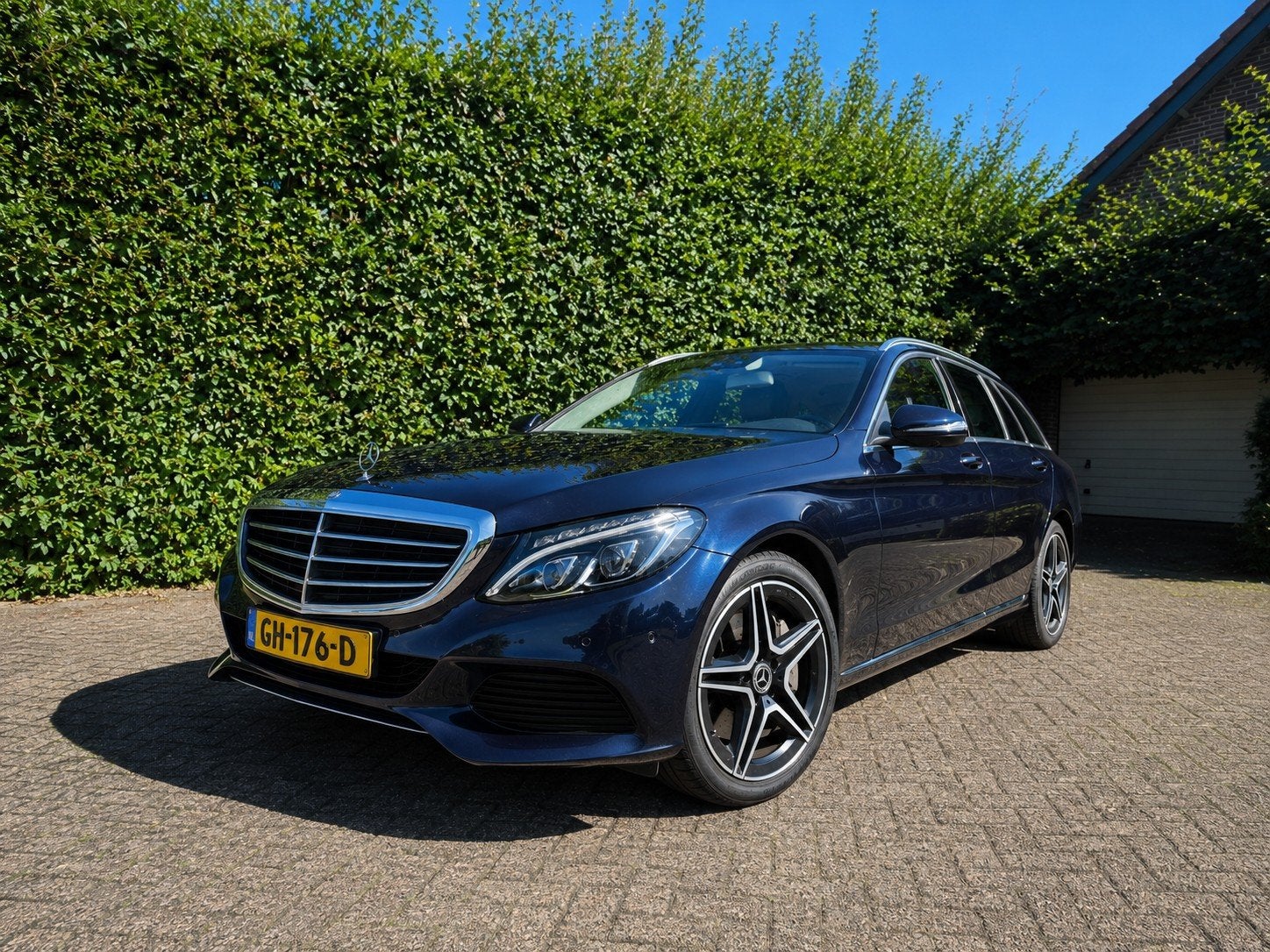 Mercedes C350e Estate | AIRMATIC | Burmester | PHEV | Zeer c, Automaat, Achterwielaandrijving, Blauw, Stationwagon