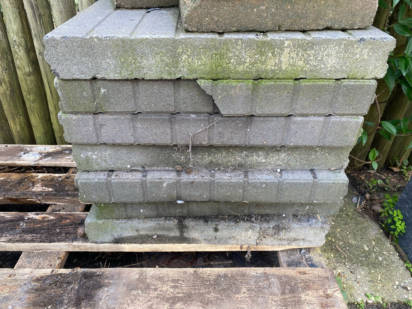 6 opsluitbanden, gratis, Ophalen, Gebruikt, Beton, Overige typen