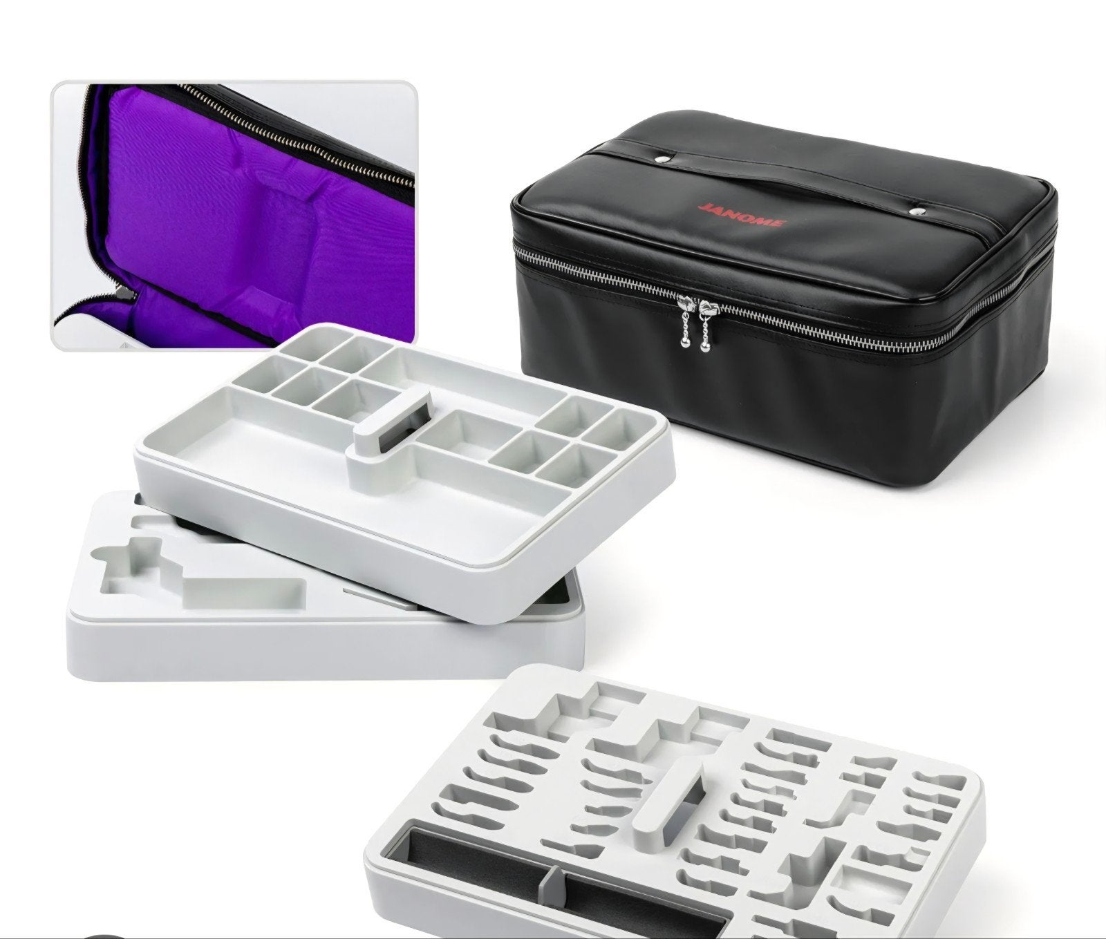 Gezocht: Janome Accessoires Koffer 9mm voor Naaimachine, Hobby en Vrije tijd, Ophalen of Verzenden, Nieuw, Toebehoren, Janome