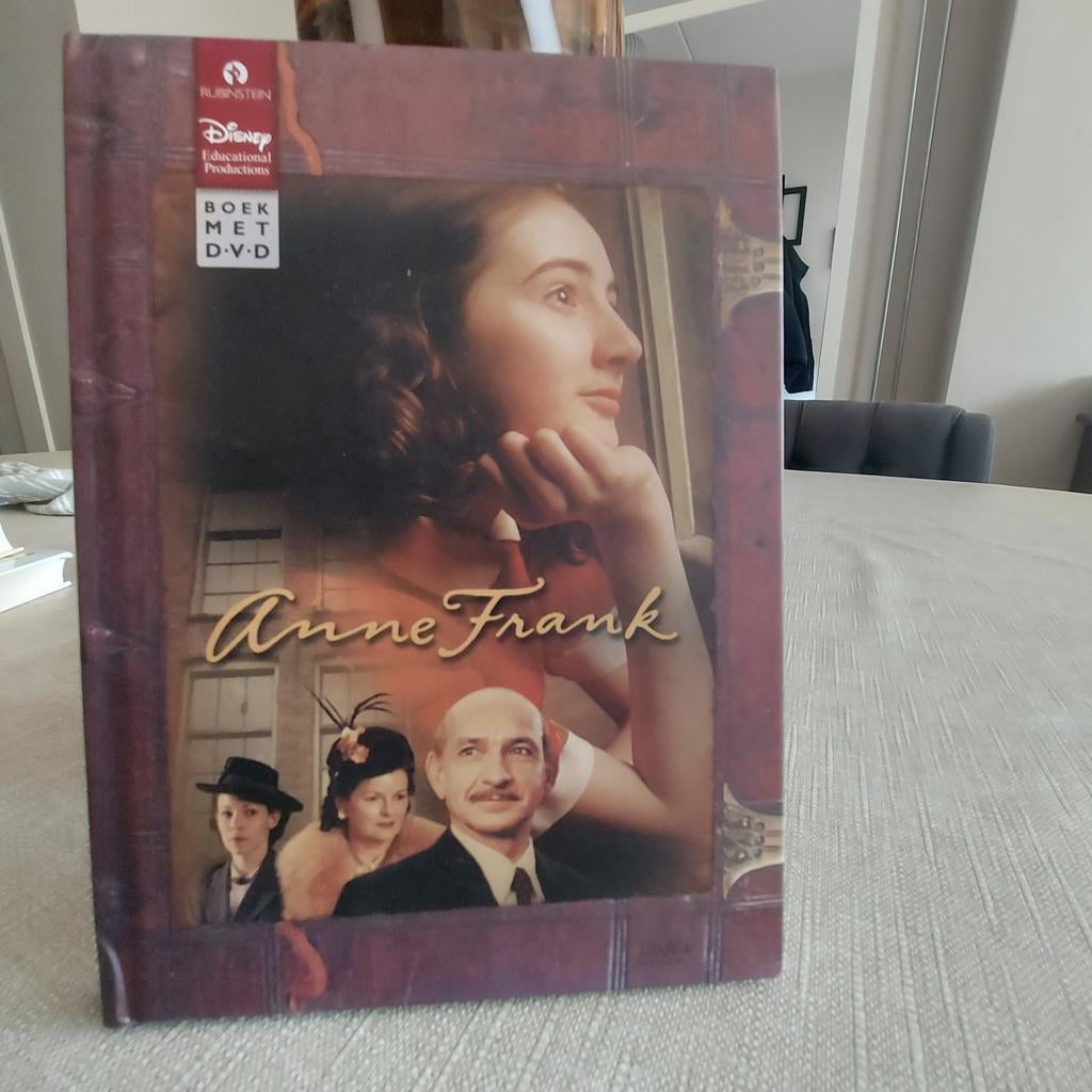 Anne Frank Boek met DVD - Disney Educational Productions, Ophalen of Verzenden, Zo goed als nieuw, Melissa Müller (biografie), Robert Dornhelm (regie)