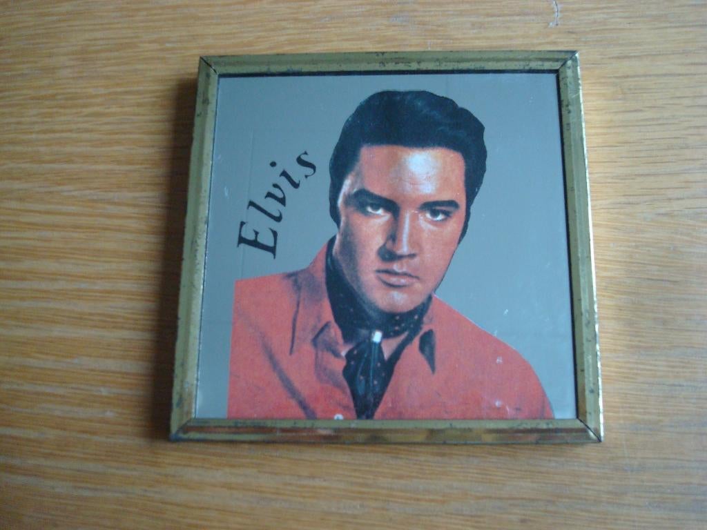 Spiegeltje Elvis Presley, Ophalen of Verzenden, Foto of Kaart