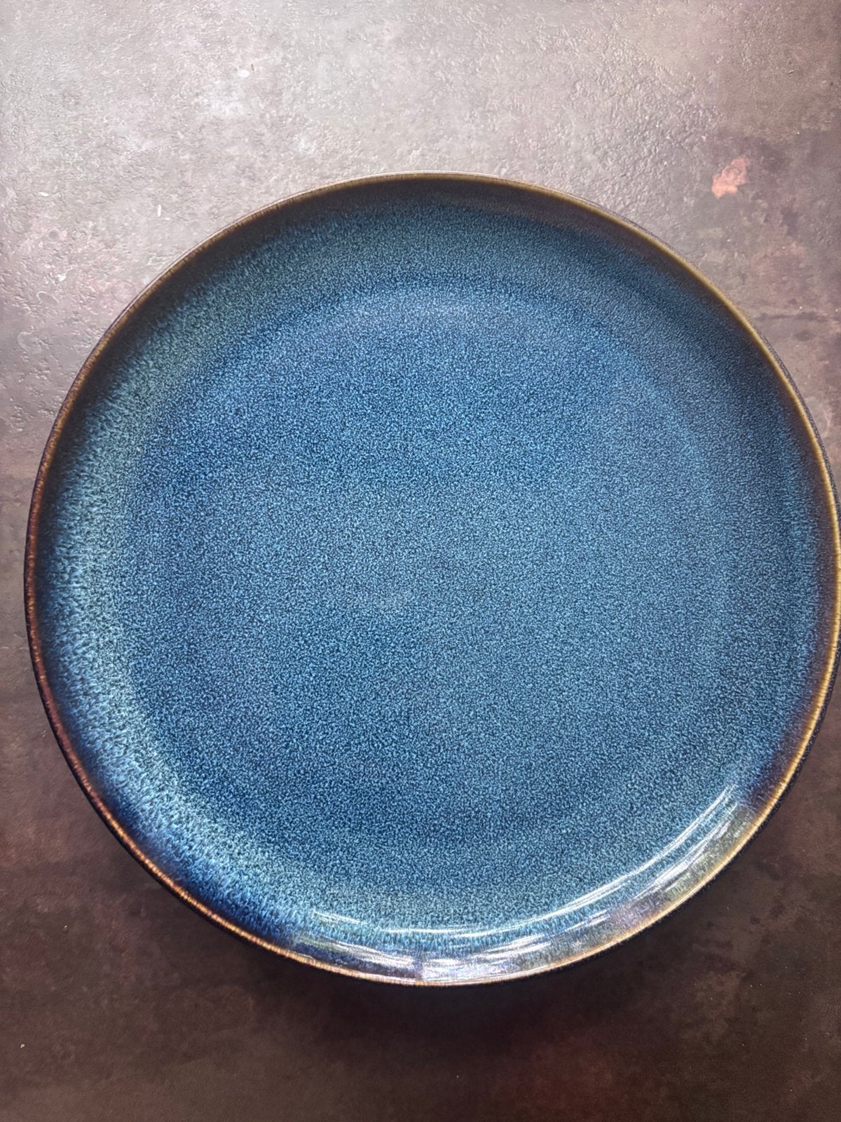 Borden Ikea donker blauw GRATIS, Ophalen, Zo goed als nieuw, Rond, Hout